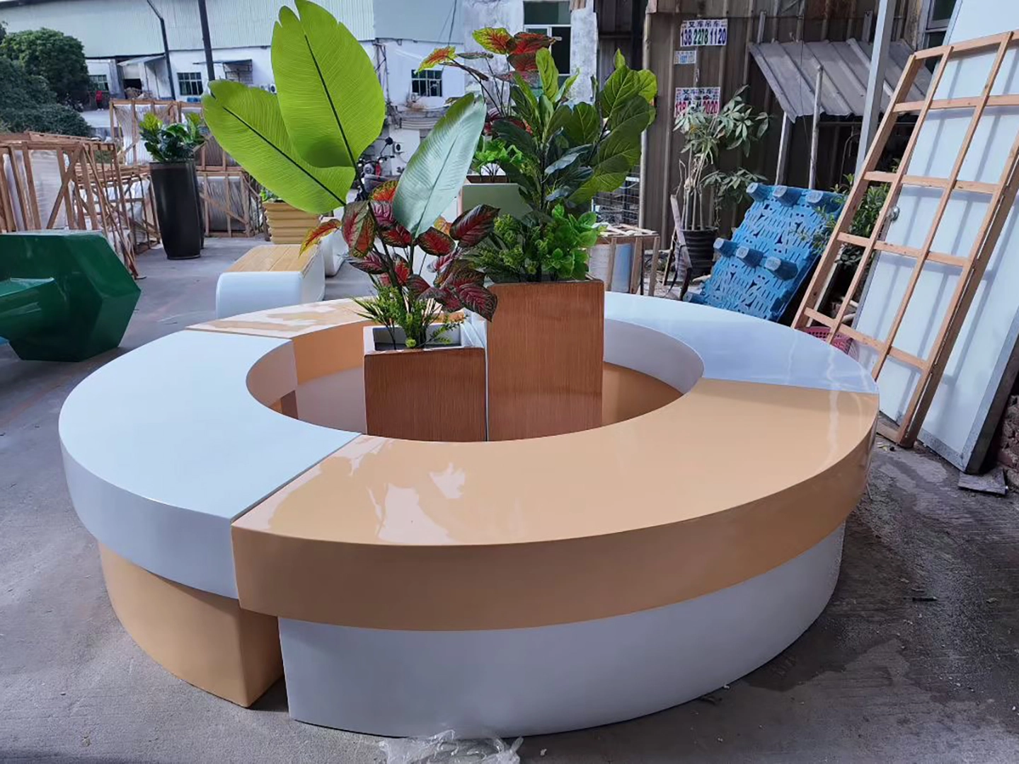 Decorative FRP Planters for Luxury Landscapes & Commercial Spaces